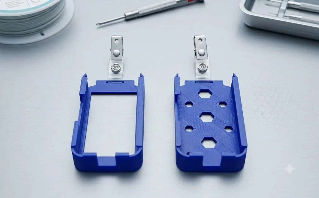 LayerForge Heavy Duty Vocera V5000 Holder | 3D Printed Medical Radio Clip