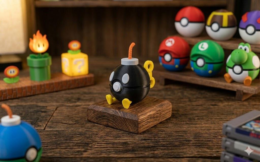 3-D Printed Custom Super-hero & Video Game Poke' Balls