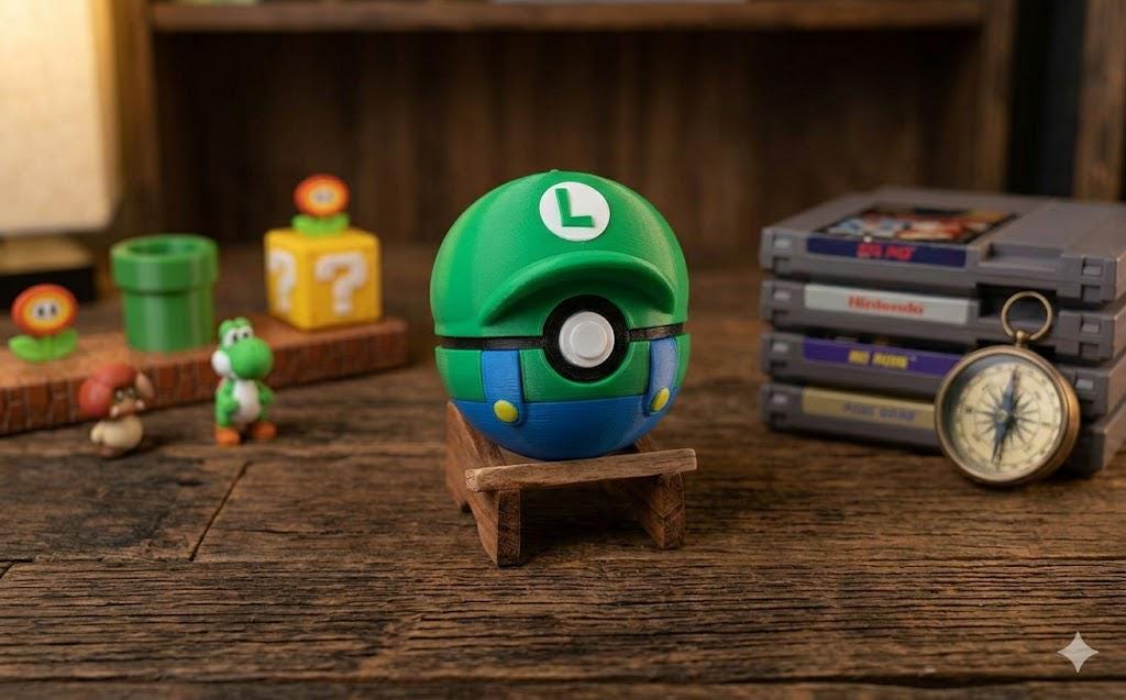 3-D Printed Custom Super-hero & Video Game Poke' Balls