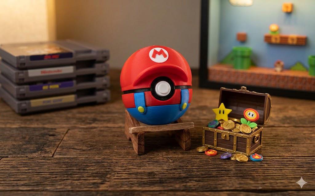 3-D Printed Custom Super-hero & Video Game Poke' Balls