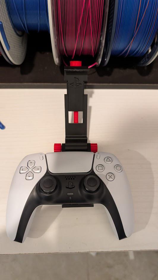 PlayStation Controller Phone Mount - PS5 & PS4 Controller Clip for Mobile Gaming, Adjustable Phone Holder Stand for Remote Play